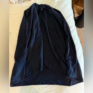 90 Degree By Reflex Navy Open-Front Cardigan